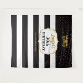 Masquerade Party Birthday Party Tapestry Backdrop Wandkleed (Voorkant (horizontaal))