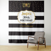 Masquerade Party Birthday Party Tapestry Backdrop Wandkleed (In situ)