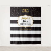 Masquerade Party Birthday Party Tapestry Backdrop Wandkleed (Voorkant)
