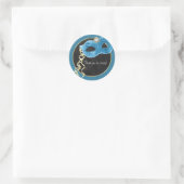 Masquerade Party Dank u Sticker - blauwgroen (Tas)