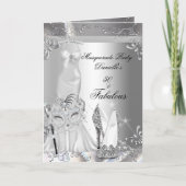 Masquerade Party Fabulous 50 Birthday Silver (Voorkant)