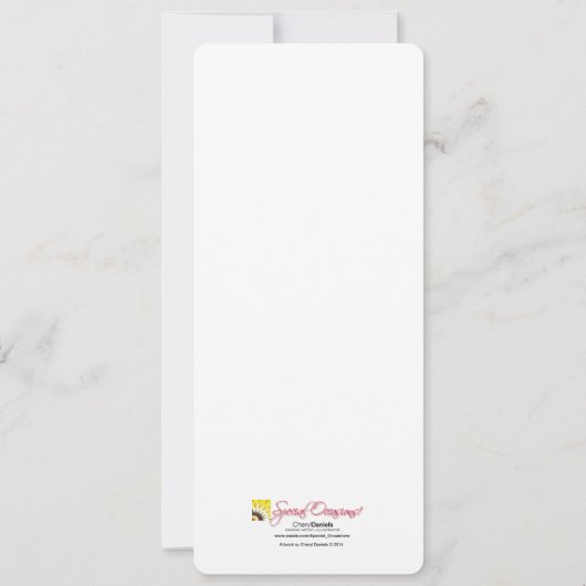 Masquerade Party geeft één kaartje toe | blauwgroe Kaart (Achterkant)