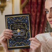 Masquerade Party gemaskerde bal verjaardag luxe Kaart