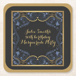 Masquerade Party gemaskerde bal verjaardag luxe Kartonnen Onderzetters