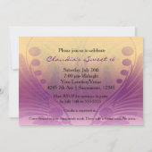 Masquerade Party Glam Wimpers Masker Uitnodiging (Achterkant)