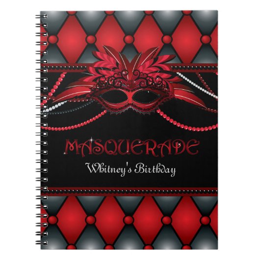 Masquerade Party Guest Book Notitieboek (Voorkant)