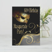 Masquerade Party Invitation for Norma Kaart (Staand voorkant)