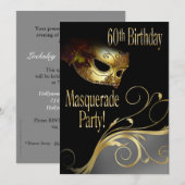 Masquerade Party Invitation for Norma Kaart (Voorkant / Achterkant)