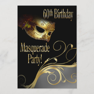 Masquerade Party Invitation for Norma Kaart