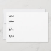 Masquerade Party Kaart (Achterkant)