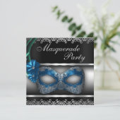 Masquerade Party Kaart (Staand voorkant)