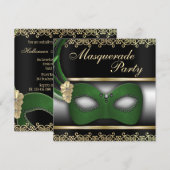 Masquerade Party Kaart (Voorkant / Achterkant)