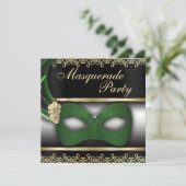 Masquerade Party Kaart (Staand voorkant)