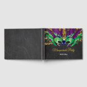Masquerade Party Magical Night Green Paars Gold Gastenboek (Volledig)
