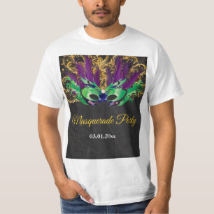 Masquerade Party Magical Night Green Paars Gold T-shirt