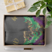 Masquerade Party Magical Night Green Paars Gold Tissuepapier (Geschenk)