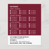 Masquerade Party, Party Event Planner Adverteren Flyer (Achterkant)