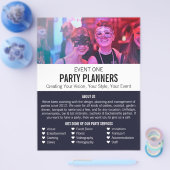Masquerade Party, Party Event Planner Adverteren Flyer (Enkel)