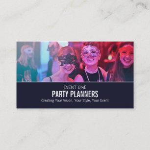 Masquerade Party, Party Event Planner Visitekaartje