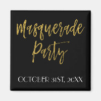 Masquerade Party Save the Date Magnet