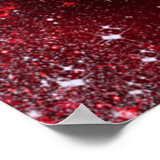 Masquerade Party Welkomstbord Zwart en Rood Poster (Hoek)