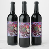 Masquerade Party Wine Bottle Labels - Mardi Gras Wijn Etiket (Flessen)