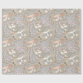 Masquerade Patroon Kralen Maskers Roos Gold ID1031 Cadeaupapier (Vlak)