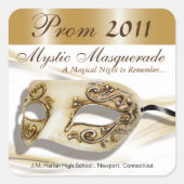 Masquerade Prom 2011 Party Sticker (Voorkant)