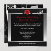 Masquerade Prom High School Dance Silver Red Kaart (Voorkant / Achterkant)