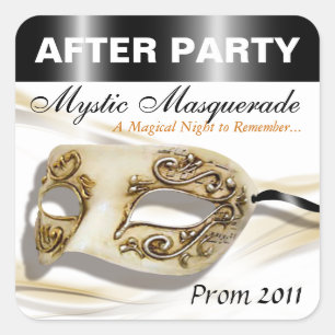Masquerade Prom Na Party Sticker