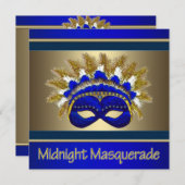 Masquerade Prom Uitnodigingen (Voorkant / Achterkant)