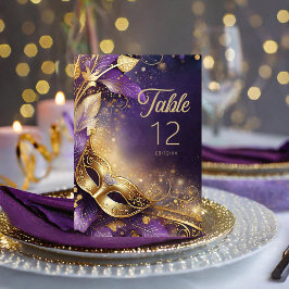 Masquerade Quinceanera Paarse Goud ID1031 Kaart