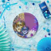 Masquerade quinceanera Venetiaanse maskers PERSONA Papieren Bordje (Feest)