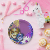 Masquerade quinceanera Venetiaanse maskers PERSONA Papieren Bordje (Feest)