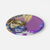 Masquerade quinceanera Venetiaanse maskers PERSONA Papieren Bordje (Gekanteld)