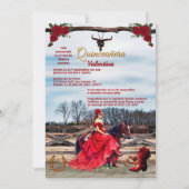 Masquerade Ranch Quinceañera Tu Foto Kaart (Voorkant)