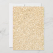 Masquerade red gold glitter mask Sweet 16 Kaart (Achterkant)