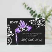 Masquerade Reply Cards RSVP Kaartje (Staand voorkant)