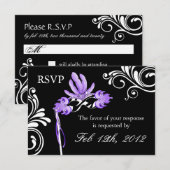 Masquerade Reply Cards RSVP Kaartje (Voorkant / Achterkant)