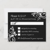 Masquerade Reply Cards RSVP Kaartje (Achterkant)