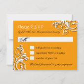 Masquerade Reply Cards RSVP Kaartje (Achterkant)