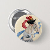 Masquerade Ronde Button 5,7 Cm (Voorkant /achterkant)