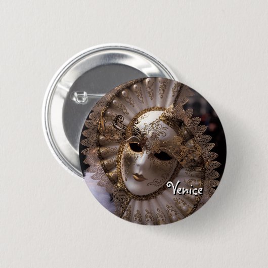 Masquerade Ronde Button 5,7 Cm (Voorkant /achterkant)