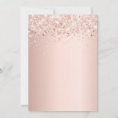 Masquerade roos gouglitter Quinceanera Kaart (Achterkant)