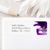 Masquerade RSVP-labels Etiket (Insitu)