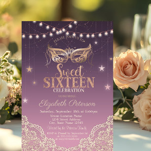 Masquerade,Snoeren,Lace Sweet 16 Kaart