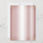 Masquerade Sparkly Gold Glitter Silver Quinceañera Kaart (Achterkant)