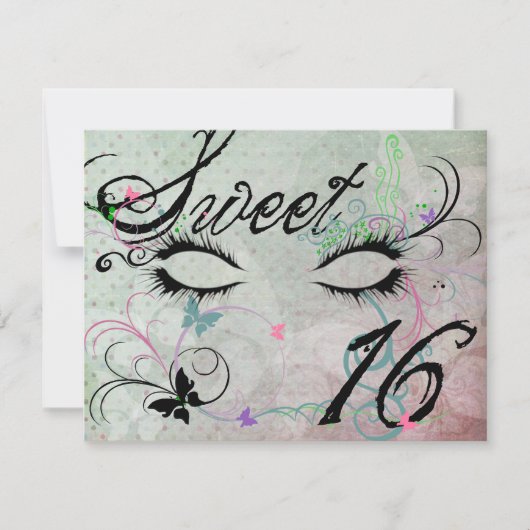 Masquerade Sweet 16 (alt) uitnodigingen (Voorkant)