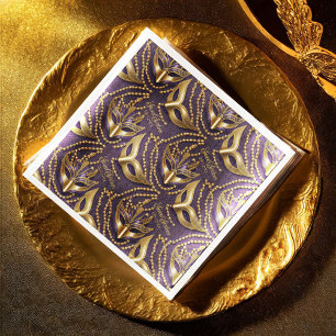 Masquerade Sweet 16 Kralen Maskers Paarse ID1032 Servet