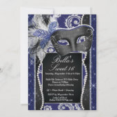 Masquerade Sweet 16 Party, Mis Quince Anos Kaart (Achterkant)